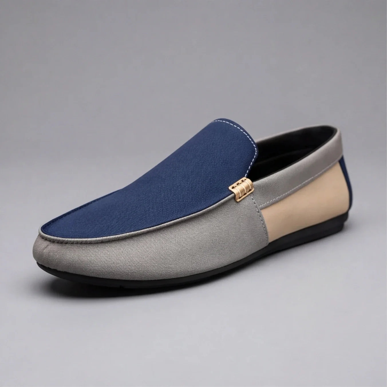 Adriano | Loafer Canvas Uomo - Blu