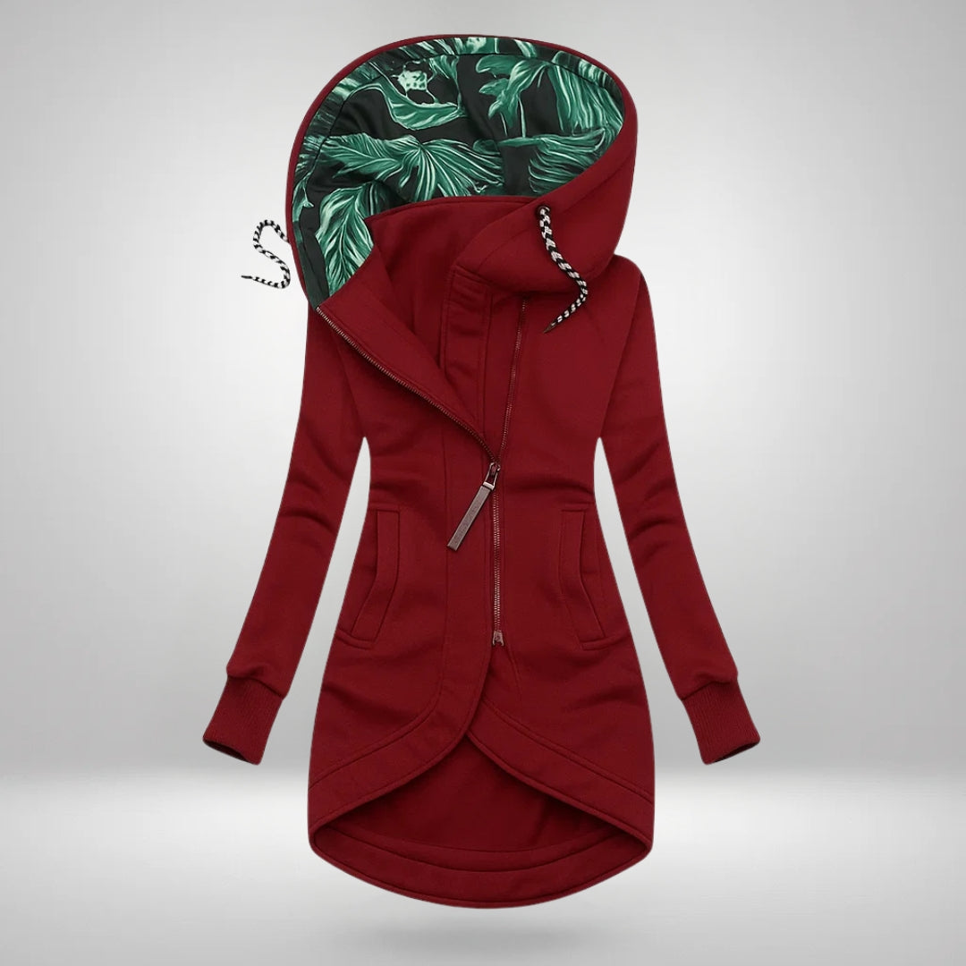 Denise | Cappotto Lungo Trapuntato con Cappuccio