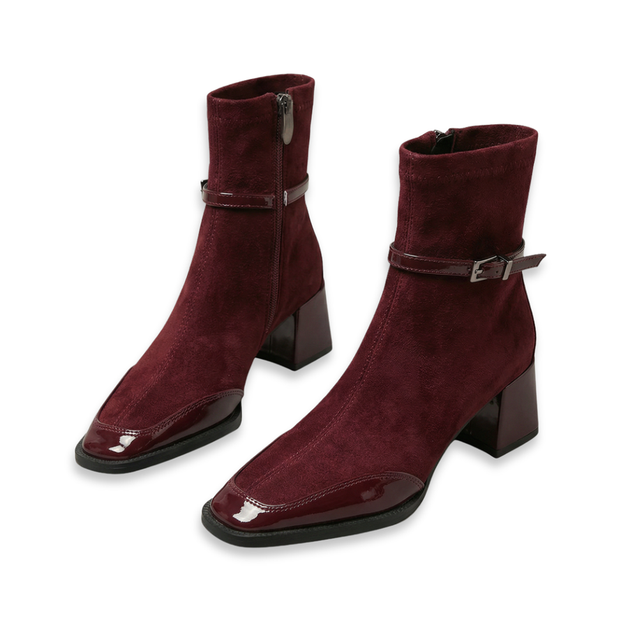 Cleofe | Stivaletti con Tacco Medio e Zip Laterale