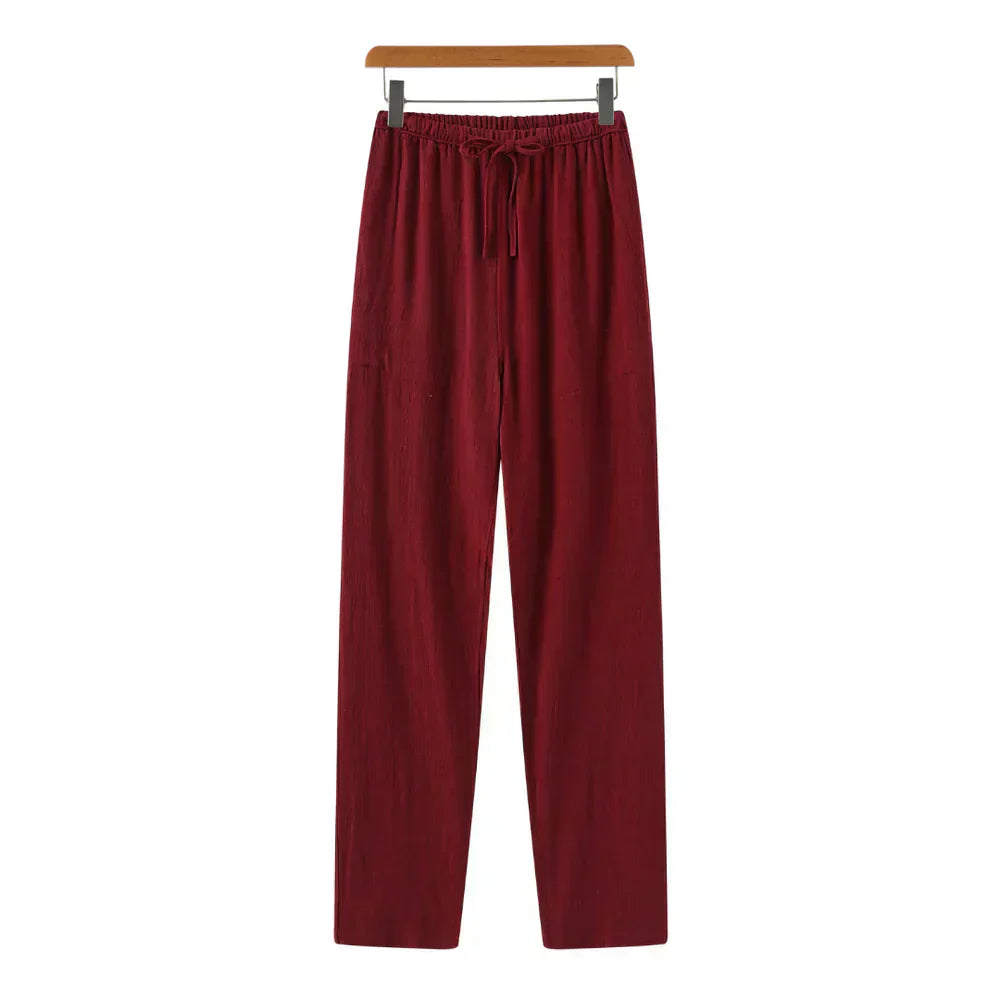 Vincenzo | Pantaloni slim in lino