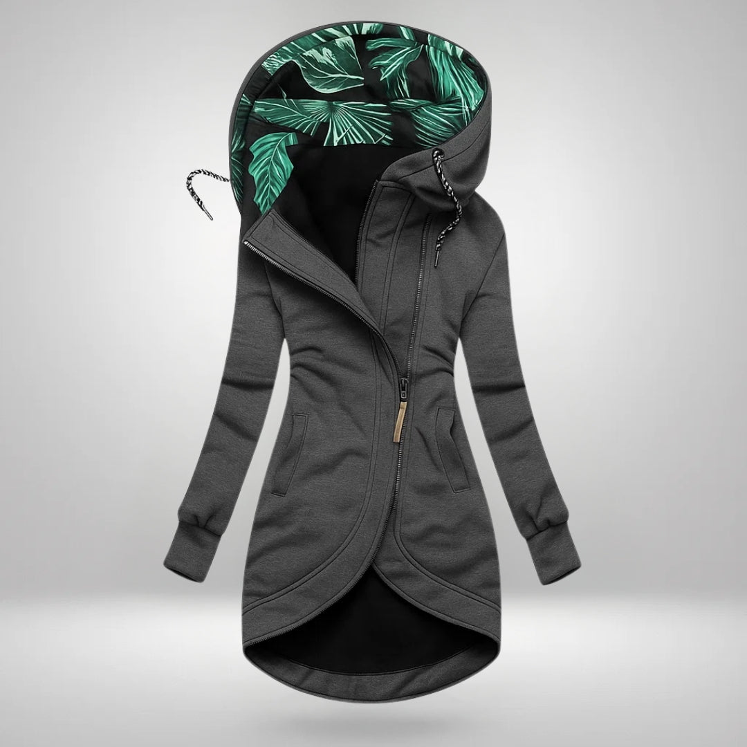Denise | Cappotto Lungo Trapuntato con Cappuccio