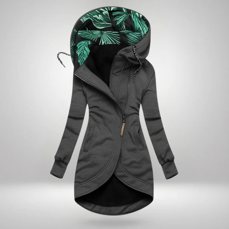 Denise | Cappotto Lungo Trapuntato con Cappuccio