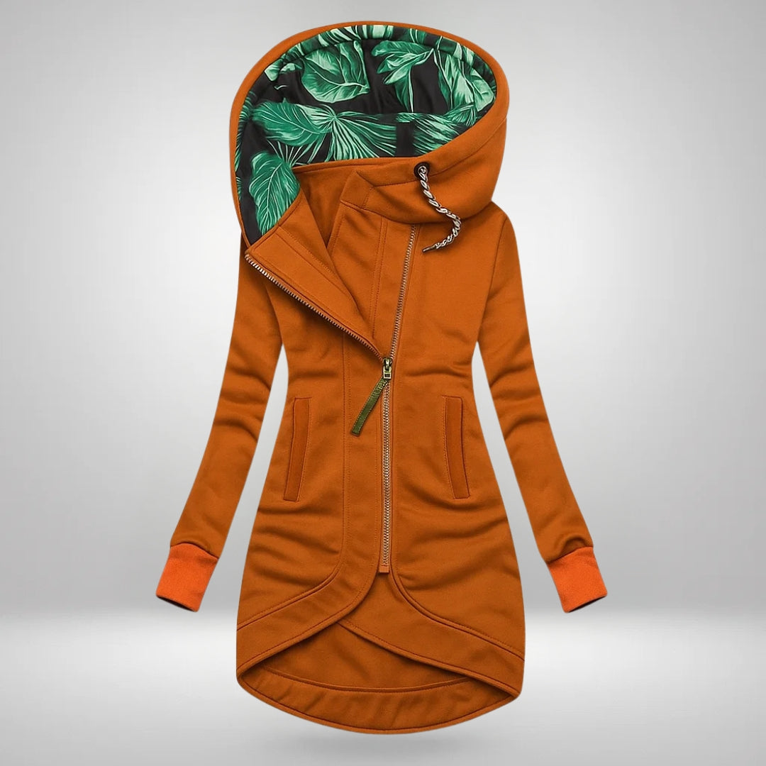 Denise | Cappotto Lungo Trapuntato con Cappuccio