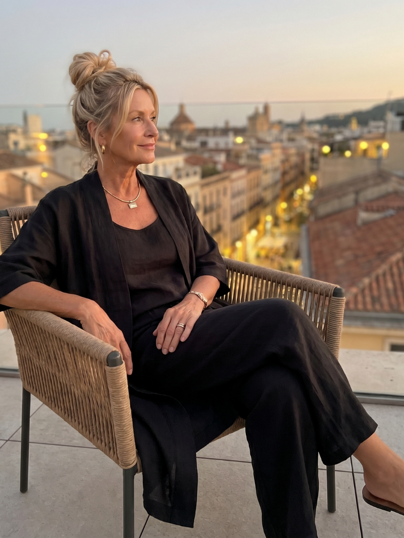 Renata | Set Relaxed a Tre Pezzi con Top e Pantaloni