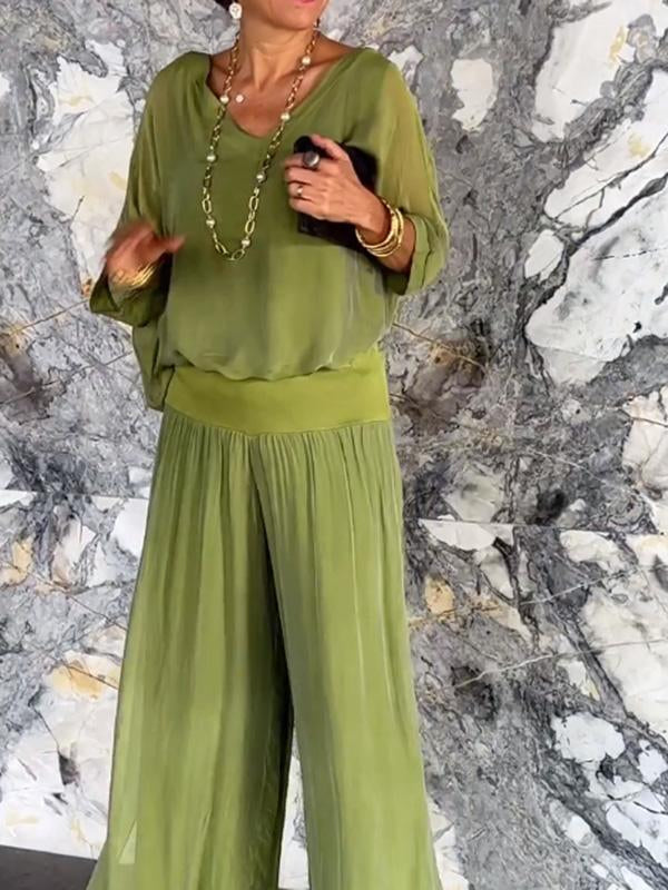 Esmeralda | completo elegante a gamba larga