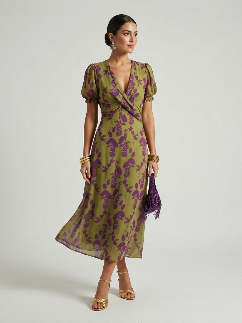 Virel | Abito midi floreale relaxed