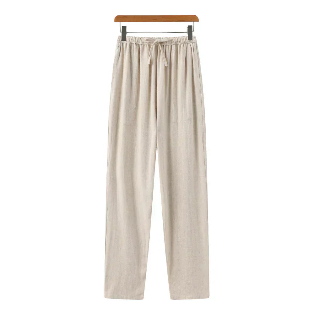 Vincenzo | Pantaloni slim in lino