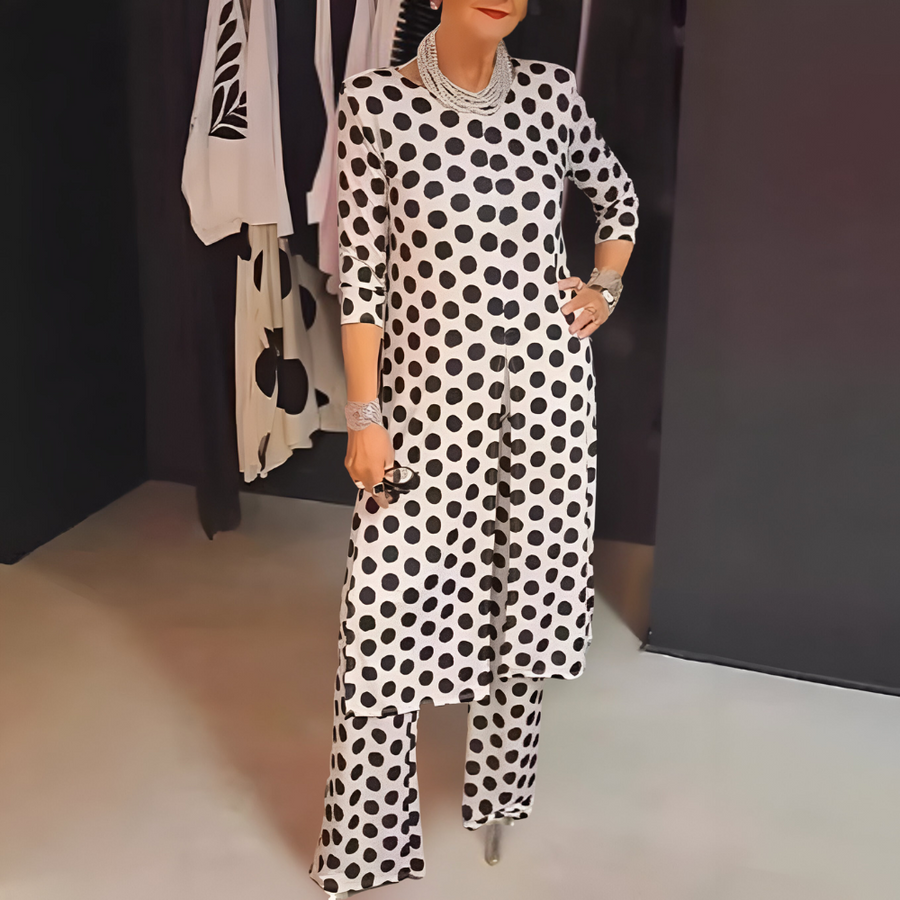 Marcella | completo a pois chic