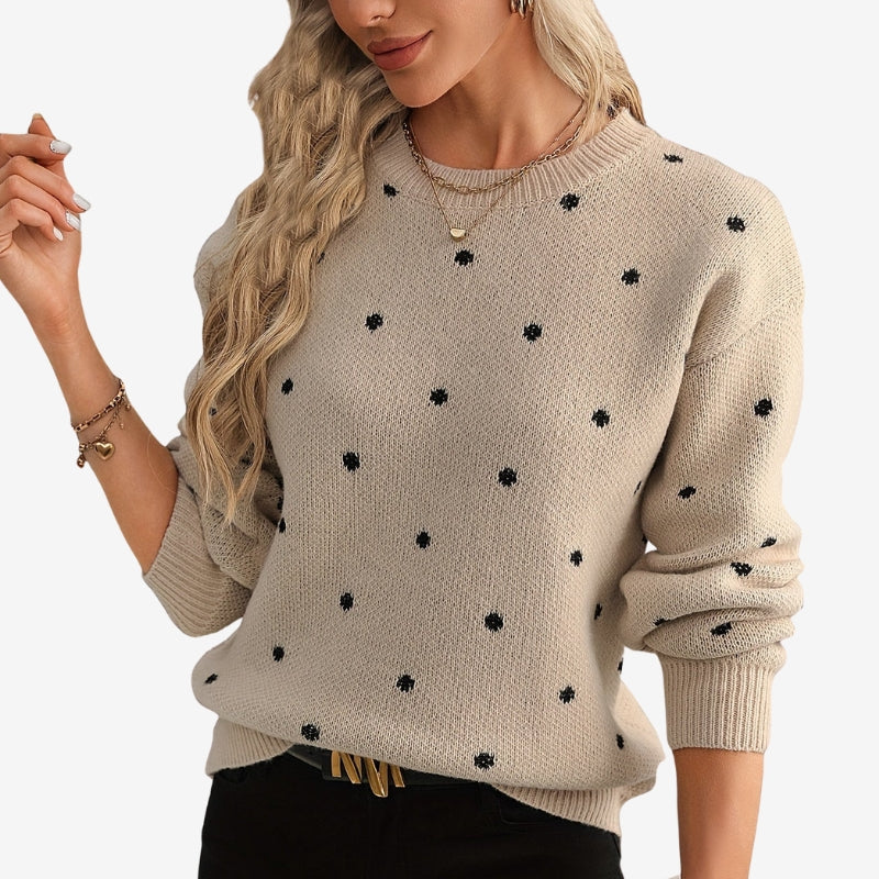 Rachel - Maglione a maniche lunghe con scollo tondo