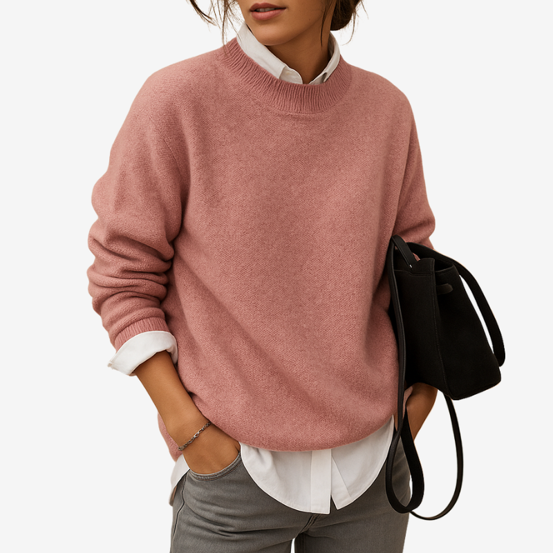 Kylie - Maglione a maniche lunghe con scollo tondo