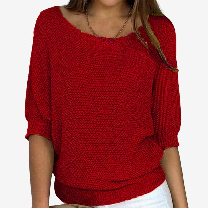 Gianna - Maglione a maniche lunghe con scollo rotondo