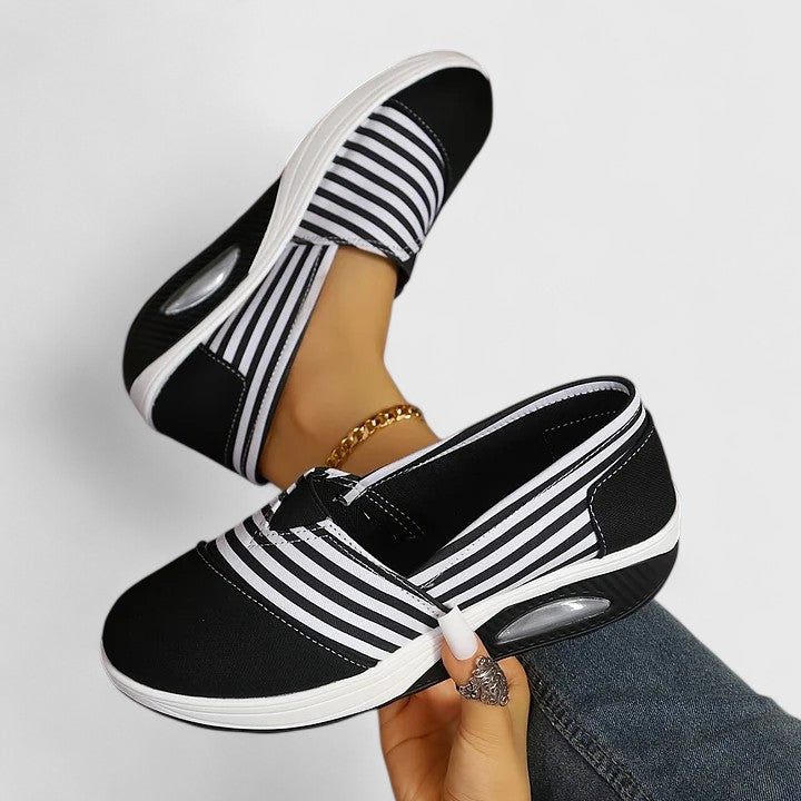 Stella | Sneaker Ortopedica a Righe