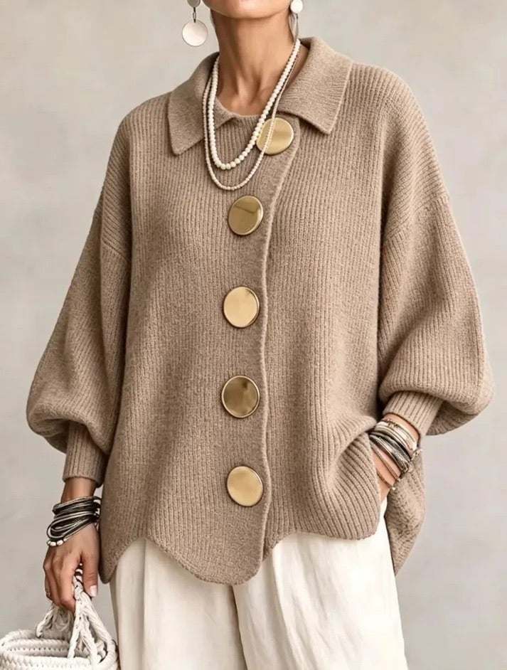 Loretta | Cardigan Oversize con Colletto