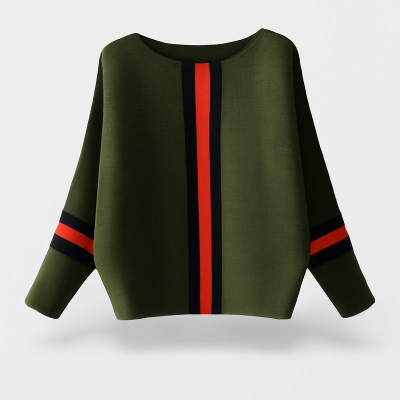 Mary - Maglione a Maniche Lunghe con Scollo Rotondo e Design Loose Fit