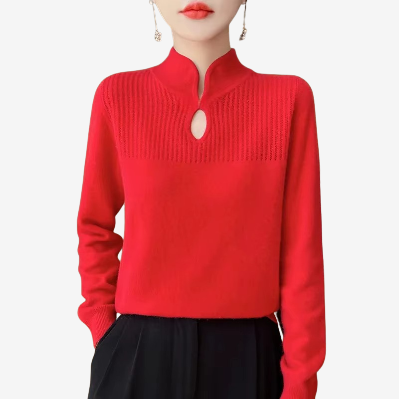 Uma - Maglione a maniche lunghe con collo alto