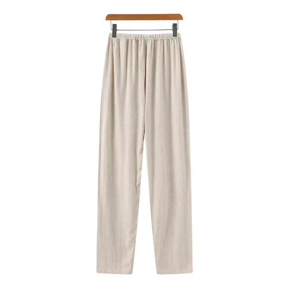 Vincenzo | Pantaloni slim in lino