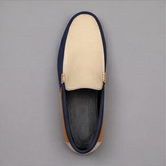 Adriano | Loafer Canvas Uomo - Beige