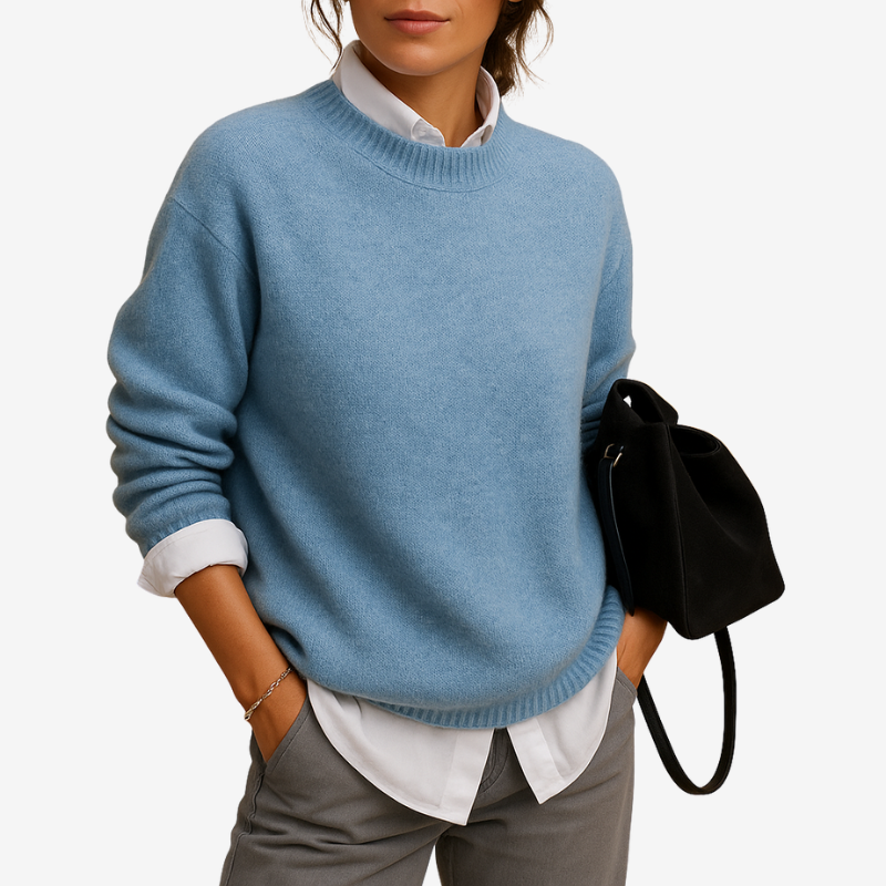 Kylie - Maglione a maniche lunghe con scollo tondo