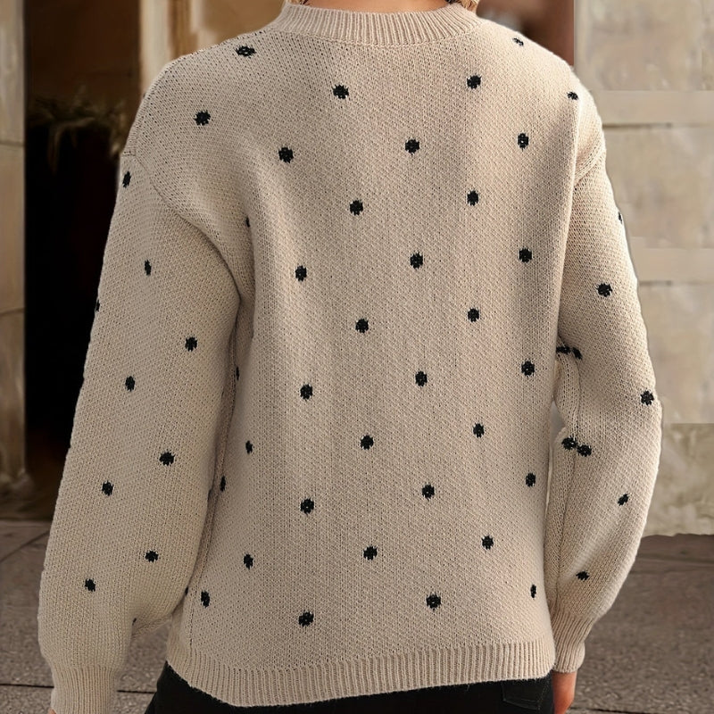 Rachel - Maglione a maniche lunghe con scollo tondo
