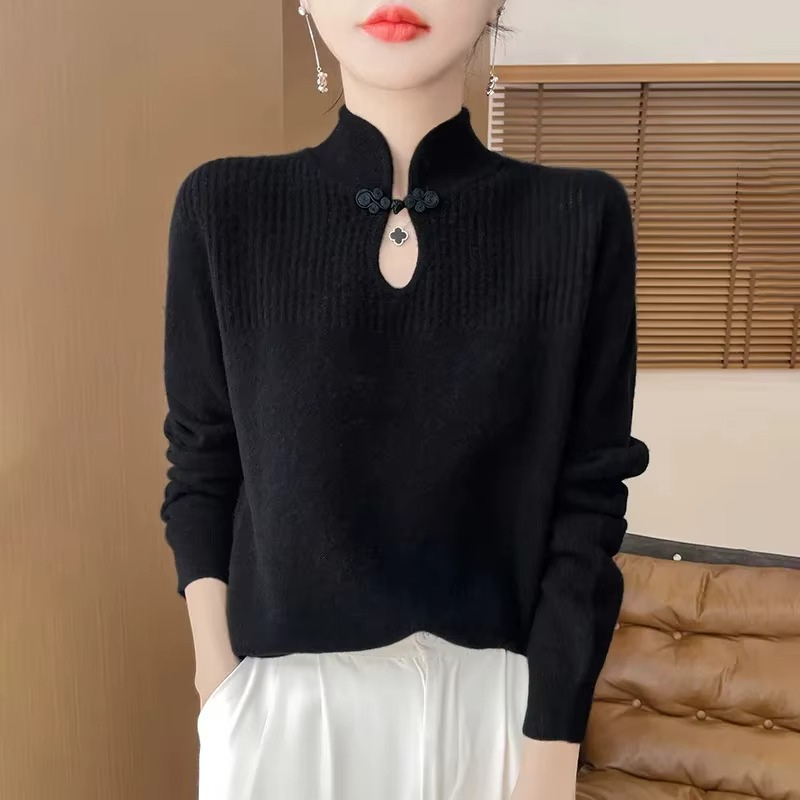 Uma - Maglione a maniche lunghe con collo alto
