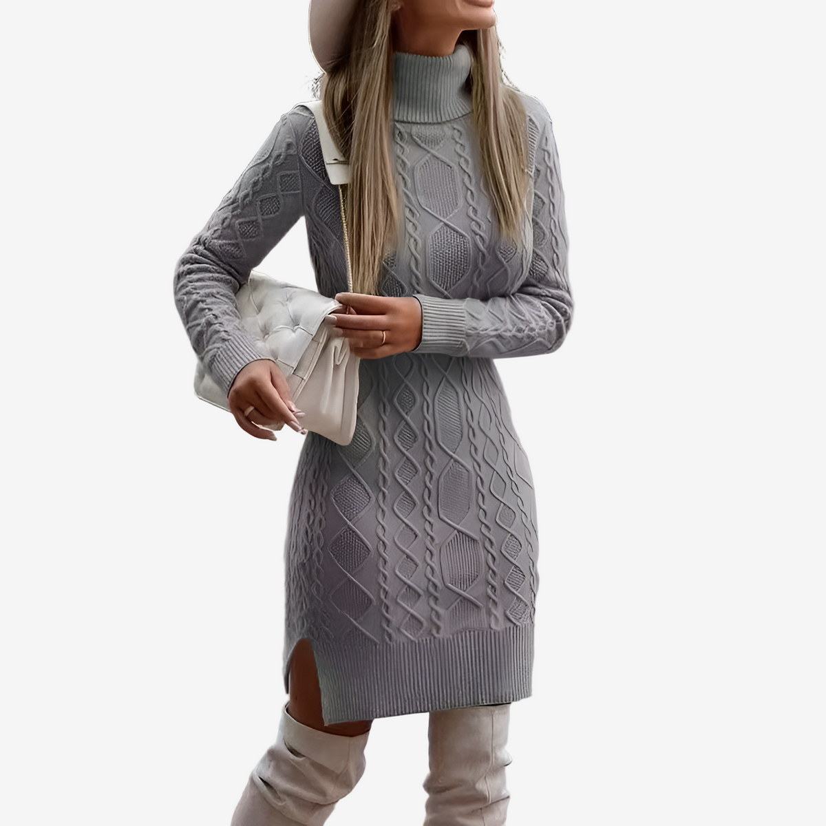 Anisa™ Abito in maglia a trecce