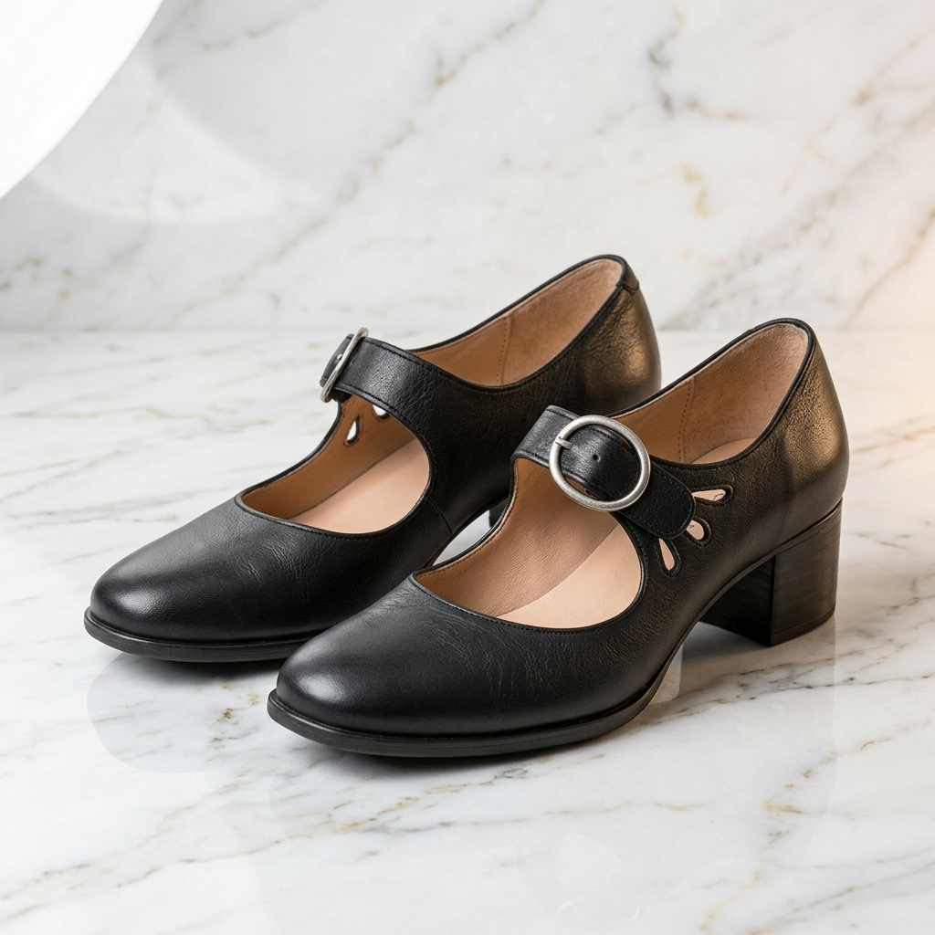 Clara - Scarpin Elegante em Couro Sintético