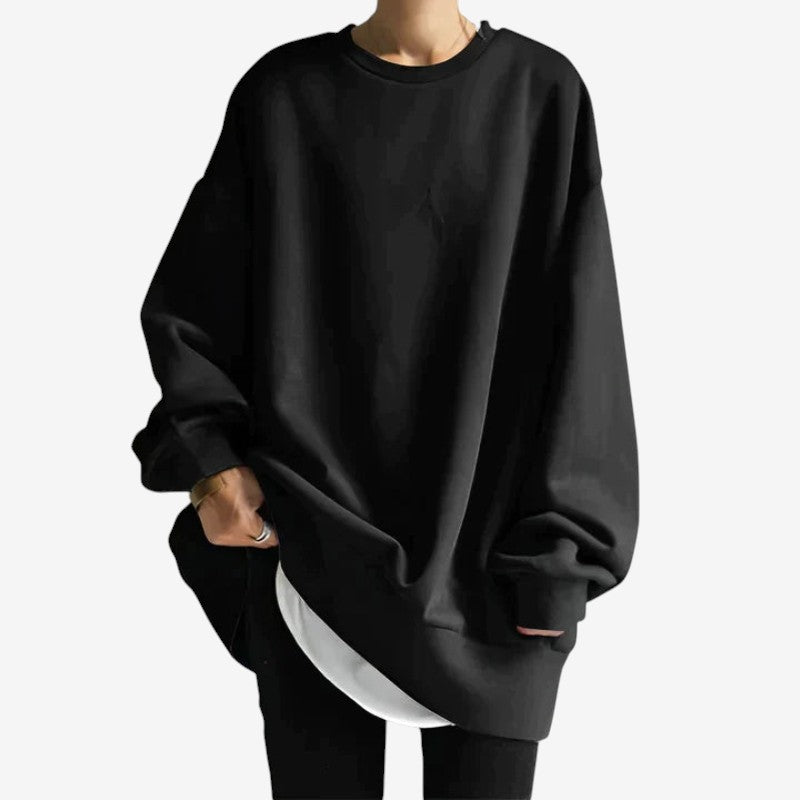 Skylar – Maglione oversize con maniche lunghe e scollo rotondo