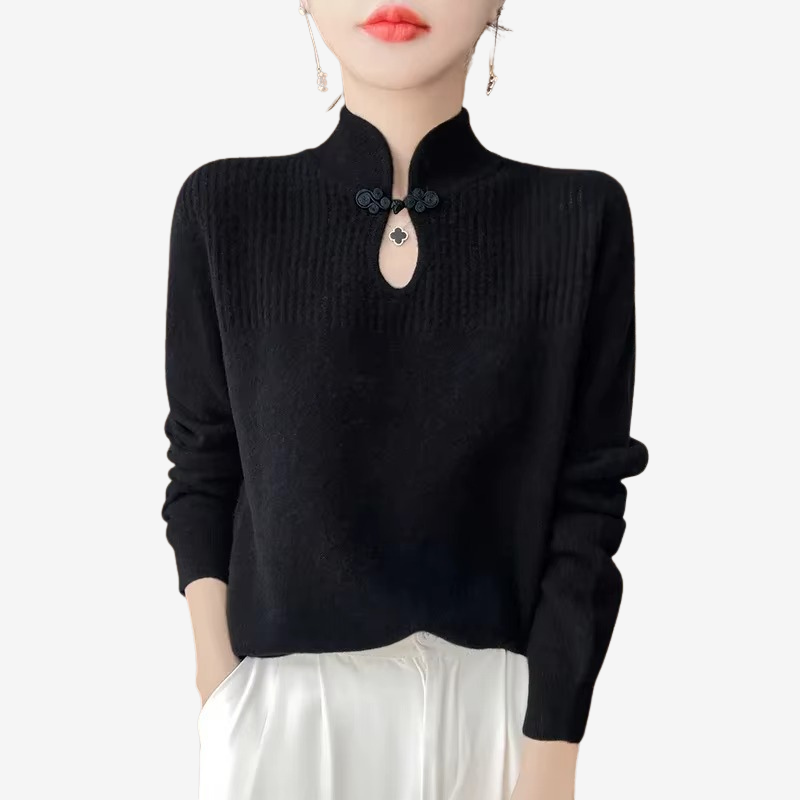 Uma - Maglione a maniche lunghe con collo alto