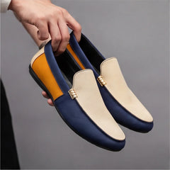 Adriano | Loafer Canvas Uomo - Beige