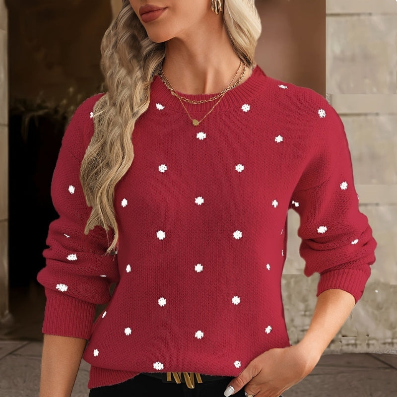 Rachel - Maglione a maniche lunghe con scollo tondo
