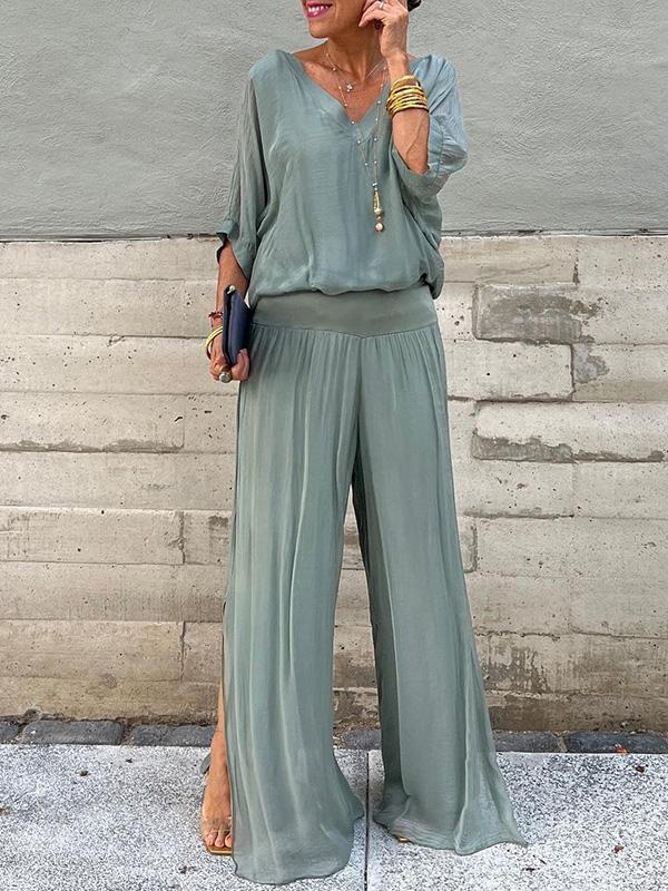 Esmeralda | completo elegante a gamba larga