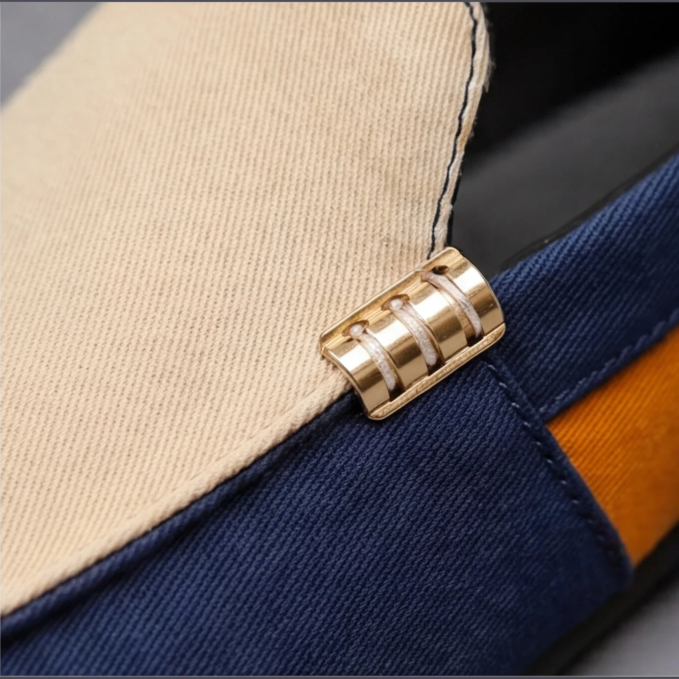 Adriano | Loafer Canvas Uomo - Beige