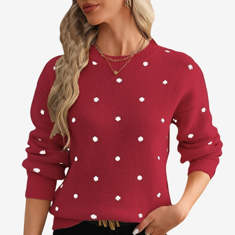 Rachel - Maglione a maniche lunghe con scollo tondo