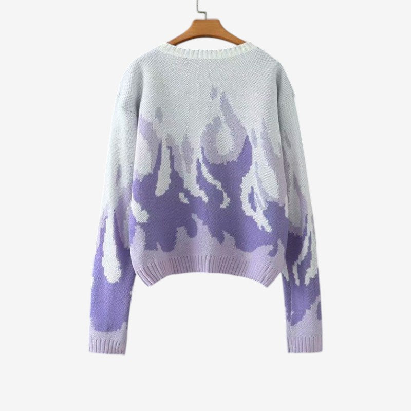Elina – Maglione a maniche lunghe con scollo rotondo e vestibilità ampia