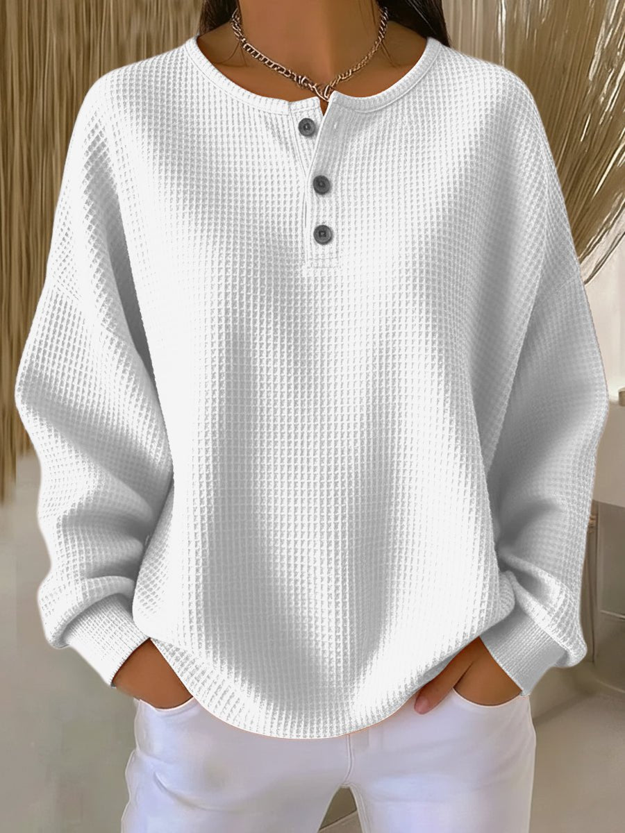 Anne | Maglia Morbida con Colletto e Bottoni