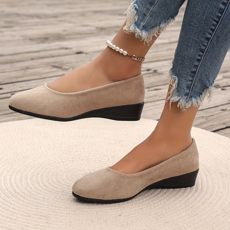 Odetta | Ballerine comfort effetto scamosciato