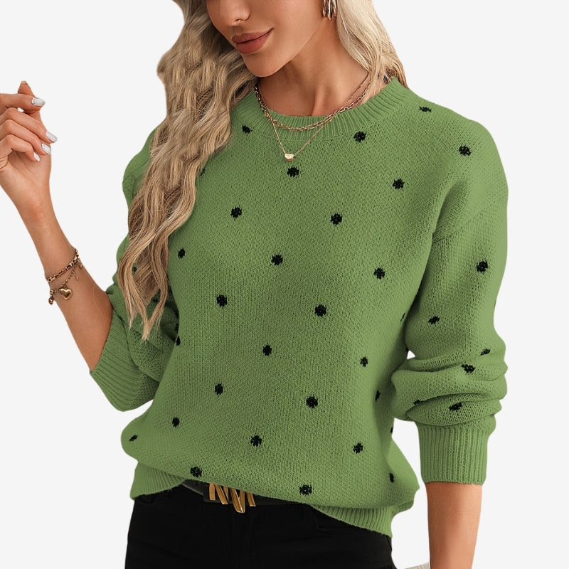 Rachel - Maglione a maniche lunghe con scollo tondo