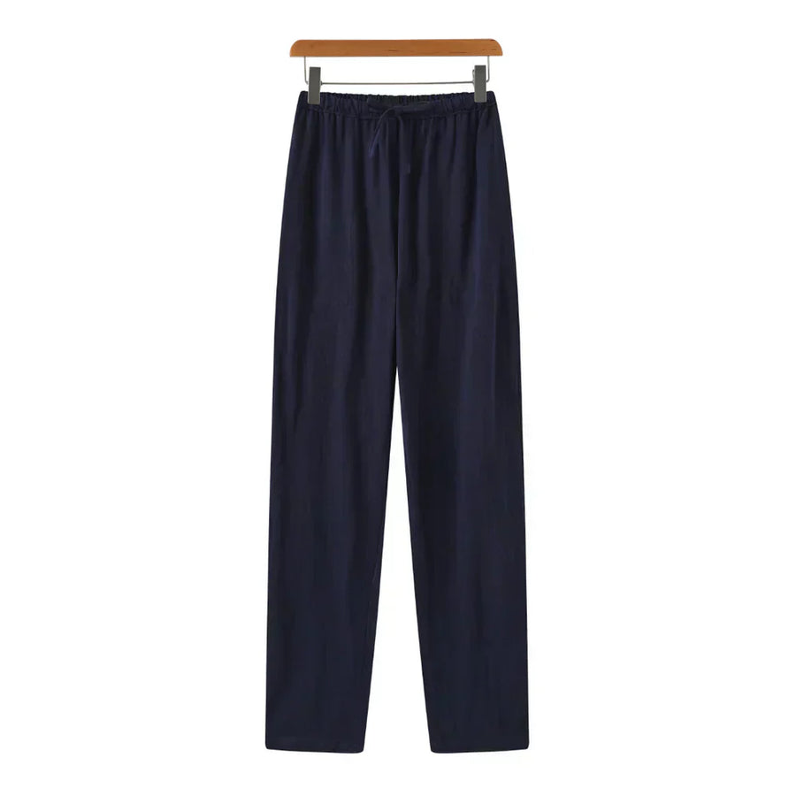 Vincenzo | Pantaloni slim in lino