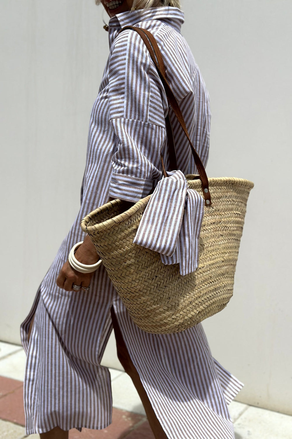 Sunna | Abito Camicia a Righe Senza Tempo con Eleganza e Comfort