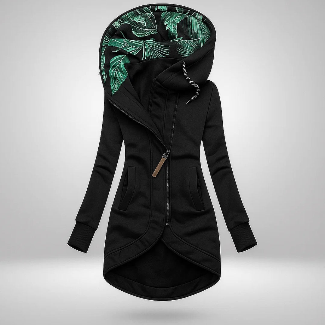 Denise | Cappotto Lungo Trapuntato con Cappuccio