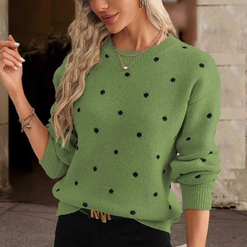 Rachel - Maglione a maniche lunghe con scollo tondo
