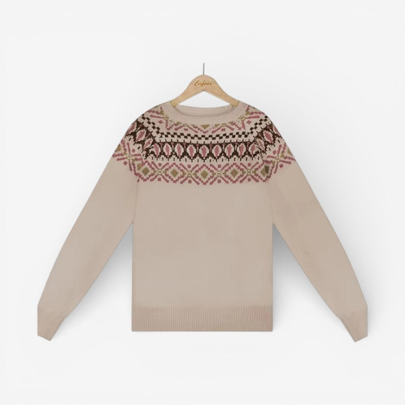 Rachel - Maglione con maniche lunghe e scollo rotondo