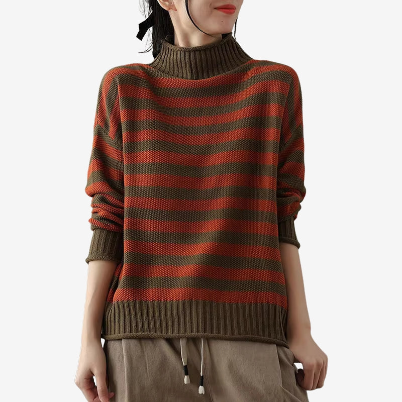 Florence – Maglione stampato a taglio ampio con manica lunga