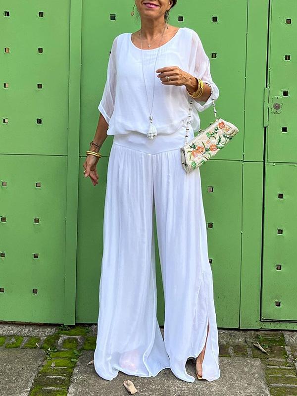Esmeralda | completo elegante a gamba larga