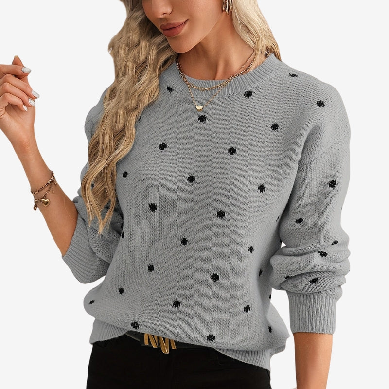 Rachel - Maglione a maniche lunghe con scollo tondo