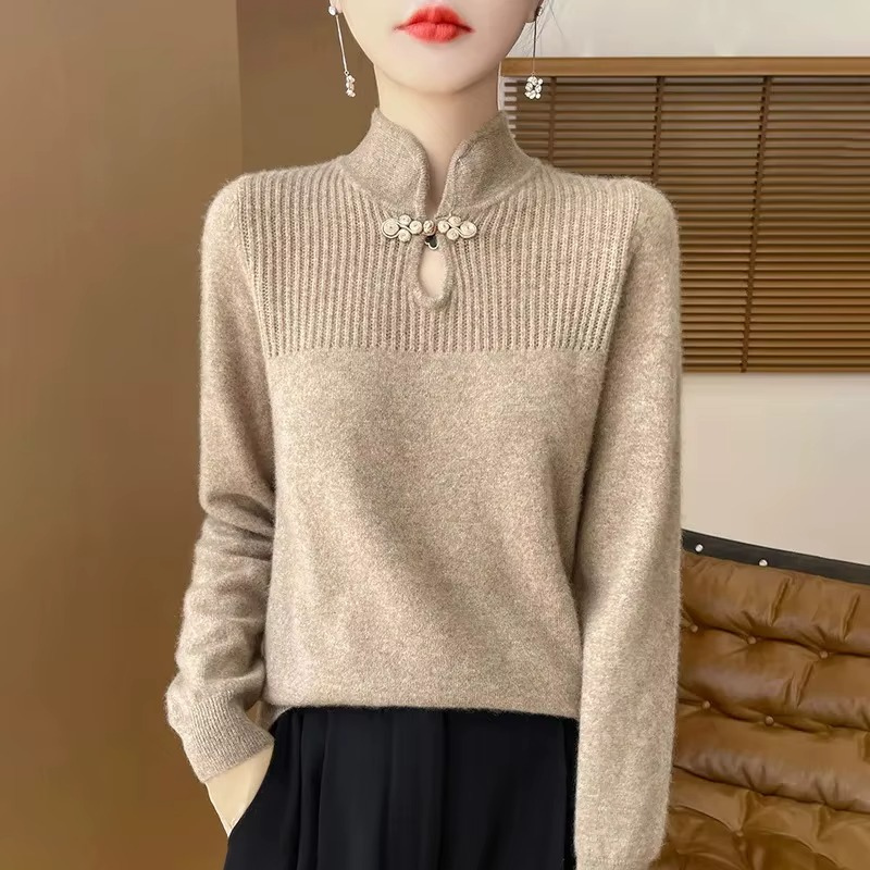 Uma - Maglione a maniche lunghe con collo alto