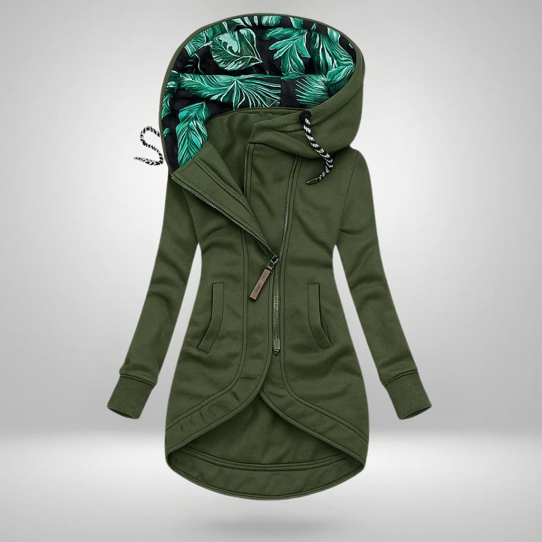 Denise | Cappotto Lungo Trapuntato con Cappuccio