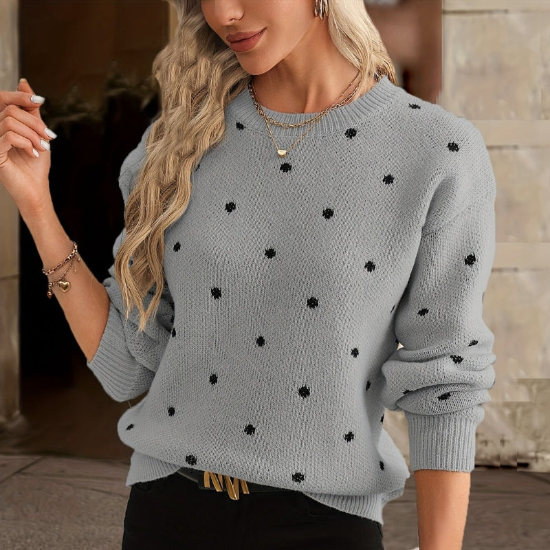 Rachel - Maglione a maniche lunghe con scollo tondo