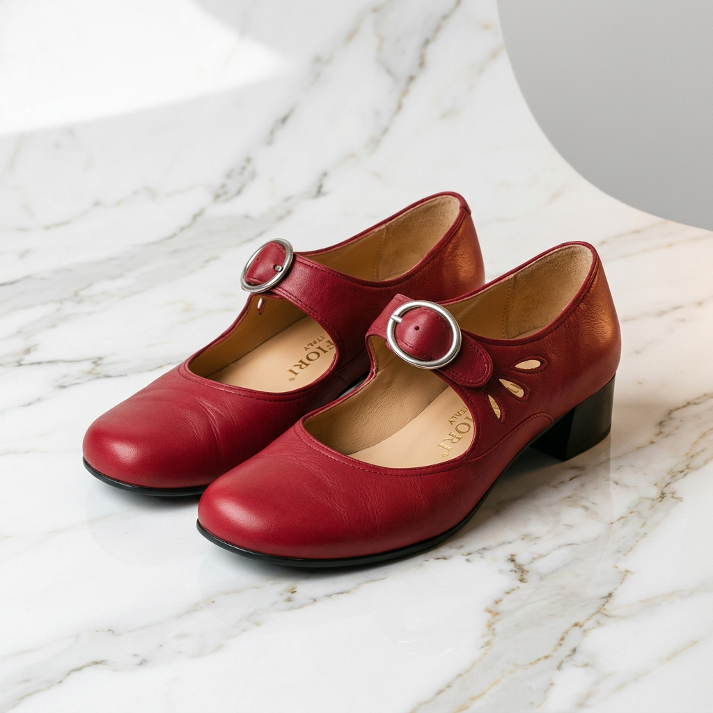 Clara - Scarpin Elegante em Couro Sintético