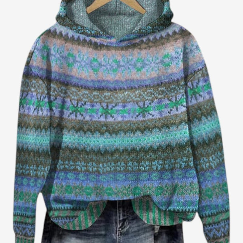 Chelsea – Maglione con cappuccio, maniche lunghe e vestibilità ampia